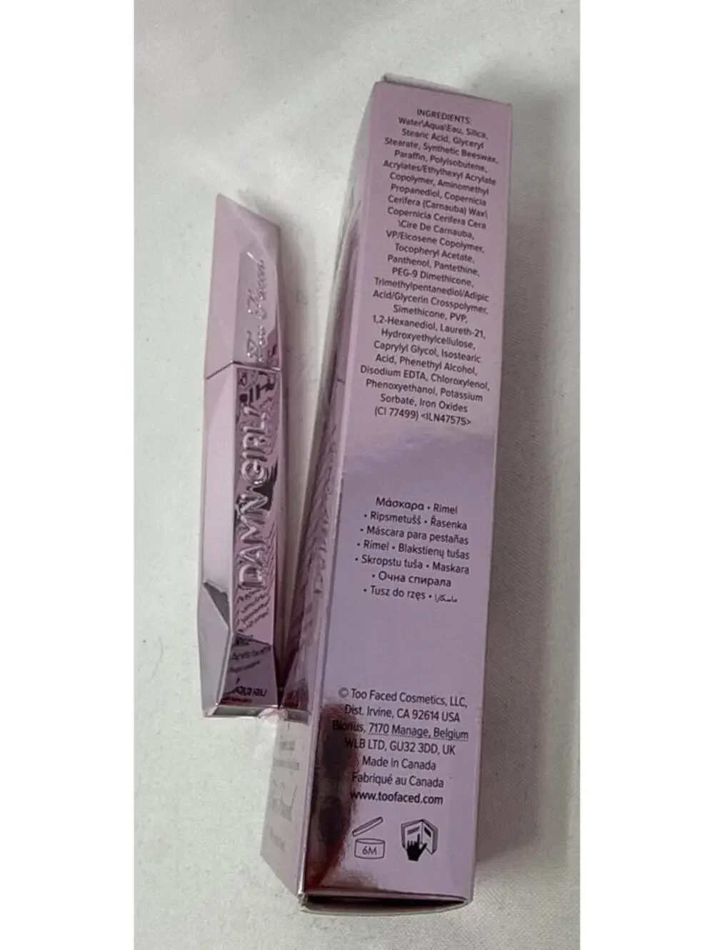 Too Faced Damn Girl! 24 Hour Mascara Makeup 0.43oz - Black CJ#103